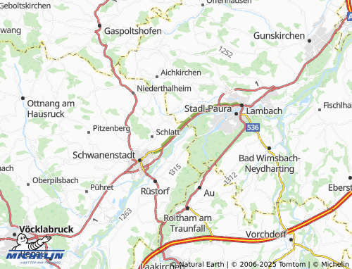 MICHELIN-Landkarte Oberharrern - ViaMichelin