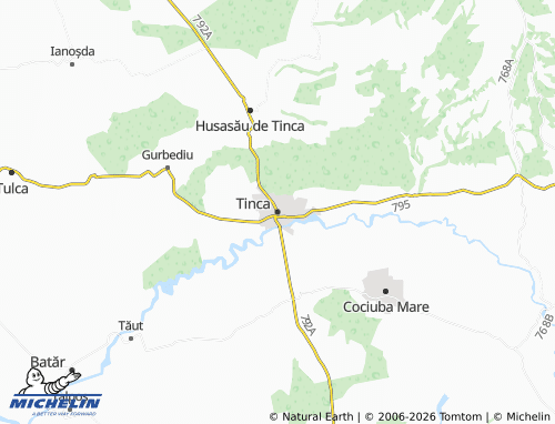 Mapa MICHELIN Tinca - ViaMichelin