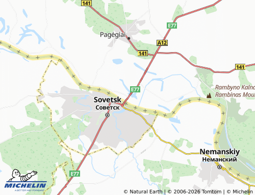MICHELIN Panemunė map - ViaMichelin