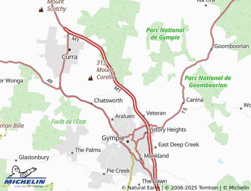 MICHELIN Tamaree map - ViaMichelin