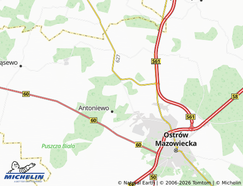Mappa MICHELIN Stok - ViaMichelin