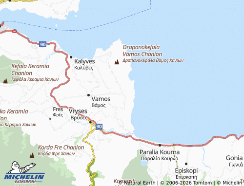 Carte MICHELIN Kefalas - ViaMichelin