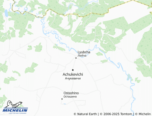 MICHELIN Lyubcha map - ViaMichelin