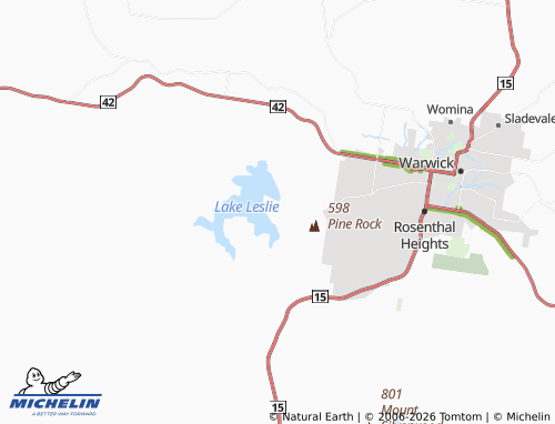 MICHELIN Leslie Dam map - ViaMichelin