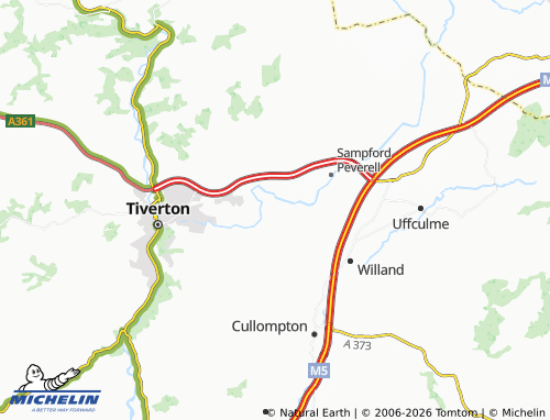 MICHELIN Halberton map - ViaMichelin