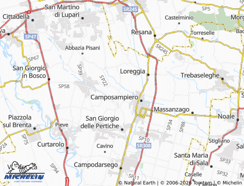 Mappa MICHELIN Mazzon - ViaMichelin