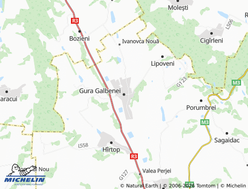 Mapa MICHELIN Gura Galbenei - ViaMichelin