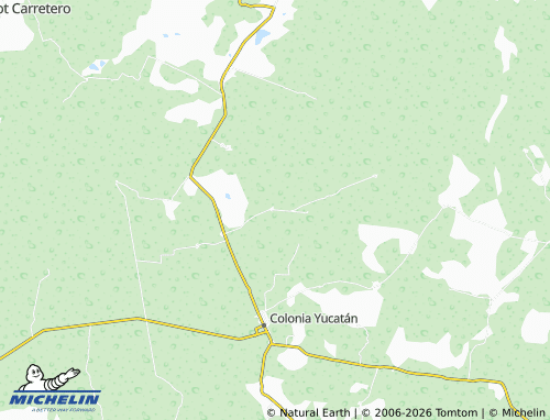 MICHELIN Cenote Azul map - ViaMichelin