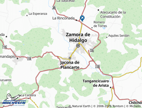 Mapa MICHELIN Riberas del Celio - ViaMichelin