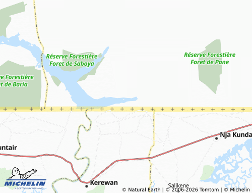 Mappa MICHELIN Ngayène - ViaMichelin