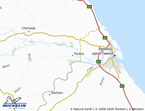 MICHELIN Paxton map - ViaMichelin