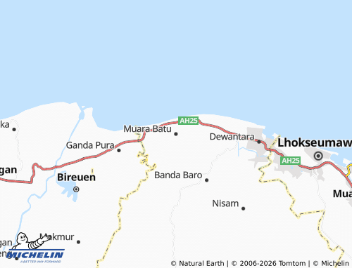 Mapa MICHELIN Muara Batu - ViaMichelin