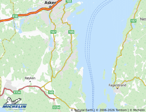 Mappa MICHELIN Slemmestad - ViaMichelin