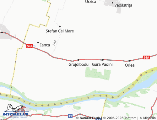 Mappa MICHELIN Grojdibodu - ViaMichelin