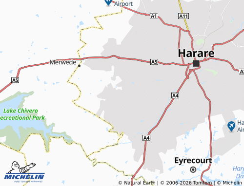 Carte MICHELIN Marimba Park - ViaMichelin