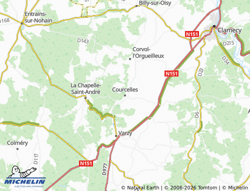 Mappa MICHELIN Courcelles - ViaMichelin