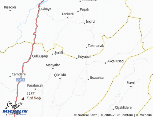 MICHELIN Kuyubeli map - ViaMichelin