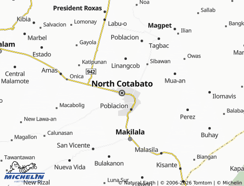 Mapa MICHELIN North Cotabato - ViaMichelin
