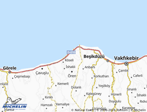 Mappa MICHELIN Derebaşı - ViaMichelin