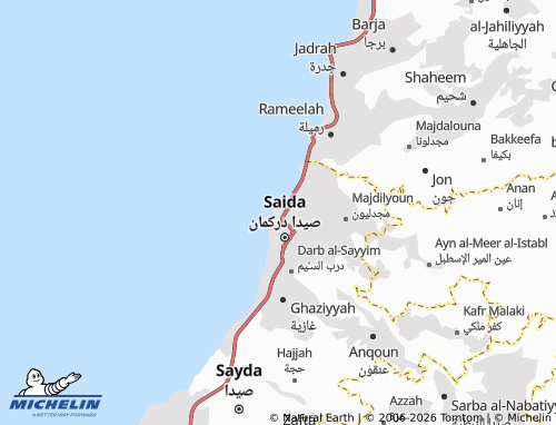 Mapa MICHELIN Sayda al-Madeenah - ViaMichelin