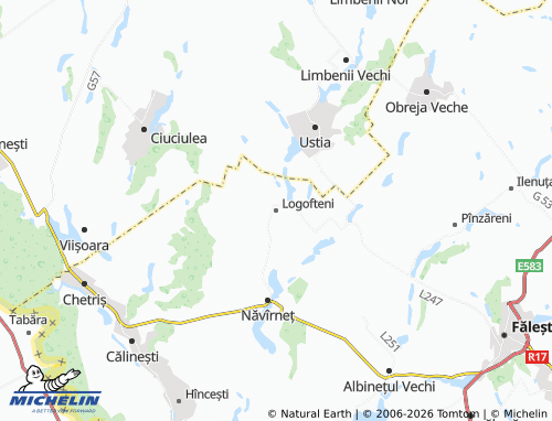 Mappa MICHELIN Logofteni - ViaMichelin