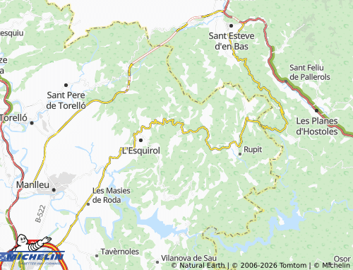 Mappa MICHELIN Cantonigròs - ViaMichelin