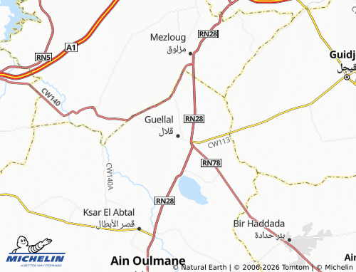 MICHELIN Qallal map - ViaMichelin