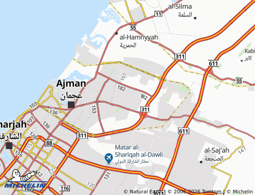 MICHELIN Ragayeb 1 map - ViaMichelin