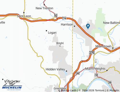 Carte MICHELIN Bright - ViaMichelin