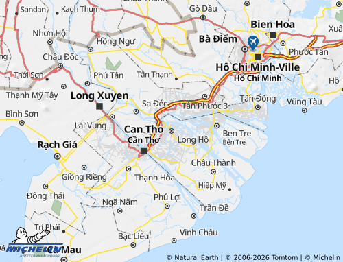 Mappa MICHELIN Long Hồ - ViaMichelin