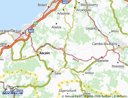 Mappa MICHELIN Saint-Pée-sur-Nivelle - ViaMichelin