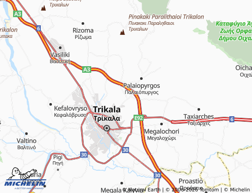 MICHELIN Krinitsa map - ViaMichelin