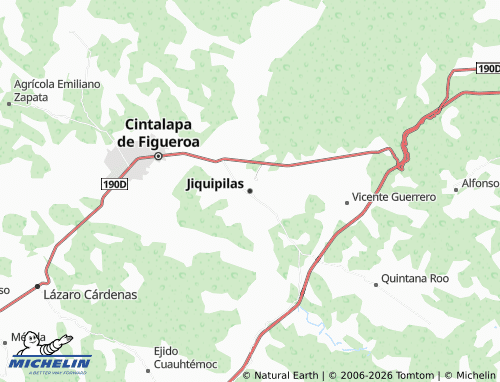 MICHELIN Jiquipilas map - ViaMichelin