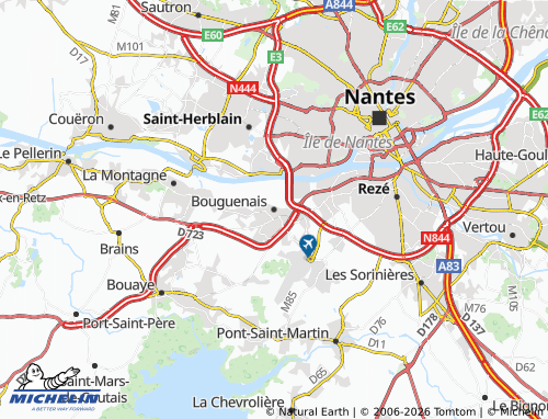 Carte MICHELIN Bouguenais - ViaMichelin