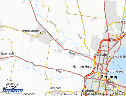 MICHELIN-Landkarte Gheringhap - ViaMichelin