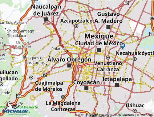 Kaart MICHELIN San Miguel Chapultepec - ViaMichelin