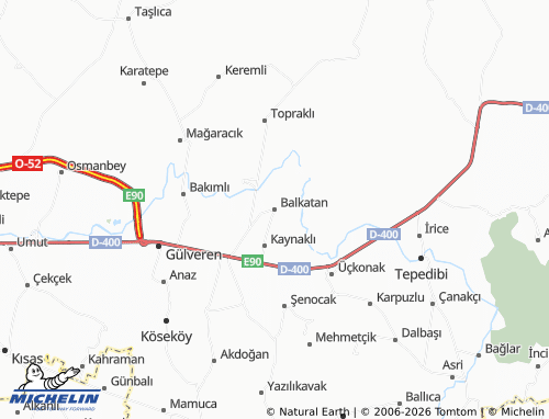 MICHELIN Balkatan map - ViaMichelin