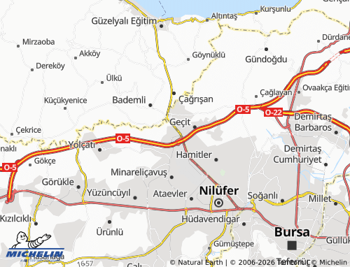 MICHELIN Ahmet Yesevi map - ViaMichelin