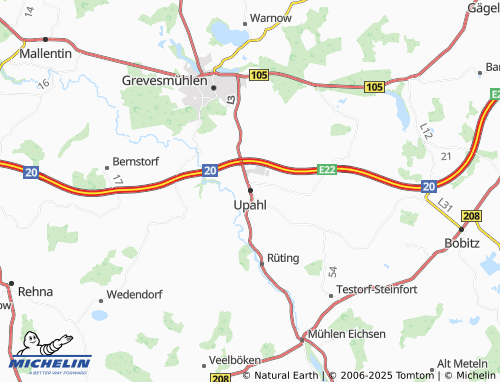 Mappa MICHELIN Upahl - ViaMichelin
