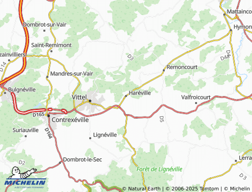 MICHELIN Haréville map - ViaMichelin