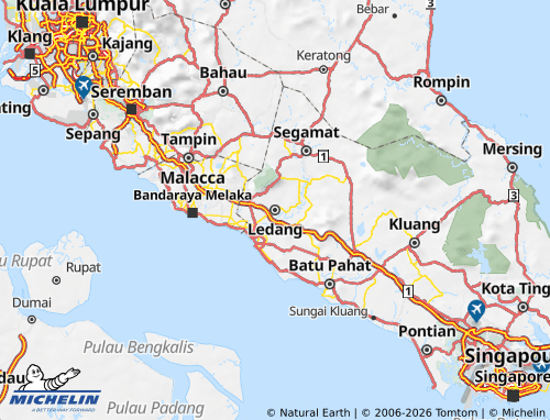 MICHELIN-Landkarte Ledang - ViaMichelin