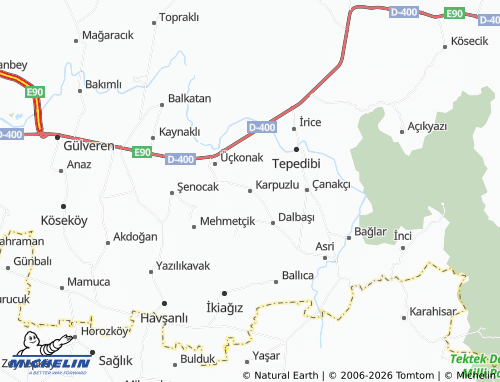 MICHELIN Karpuzlu map - ViaMichelin