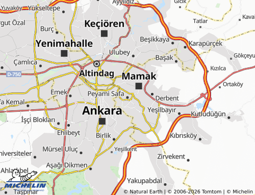 Mappa MICHELIN Peyami Safa - ViaMichelin
