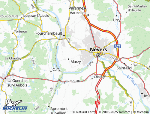 Carte MICHELIN Bucherolles - ViaMichelin