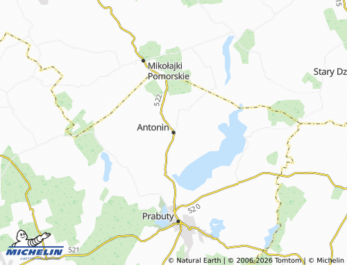 MICHELIN Antonin map - ViaMichelin