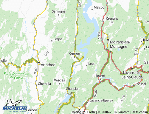 Mappa MICHELIN Cernon - ViaMichelin