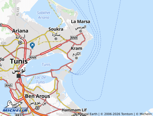 Carte MICHELIN El Kram - ViaMichelin