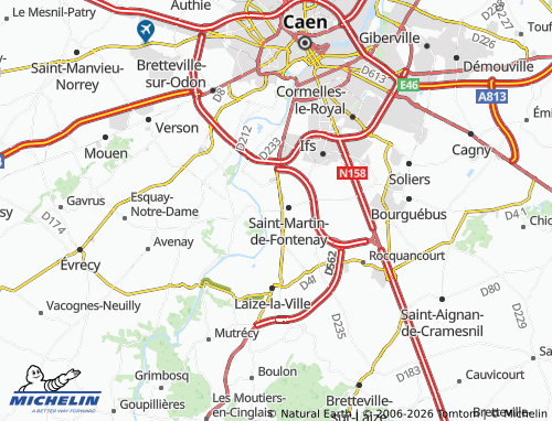 MICHELIN Saint-André-sur-Orne map - ViaMichelin