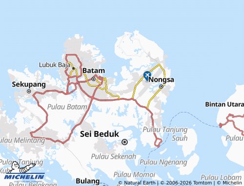 Mapa MICHELIN Ciudad de Batam - ViaMichelin