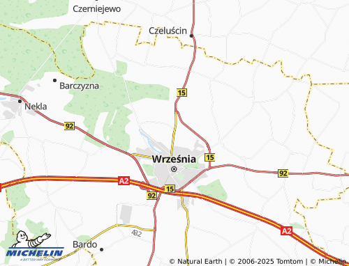MICHELIN-Landkarte Sokołowo - ViaMichelin